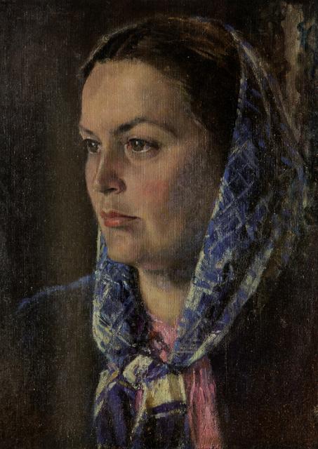 Самохвалов А.Н. Портрет жены. Конец 1950-х